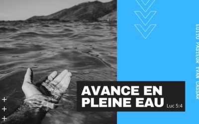 Avance en pleine eau