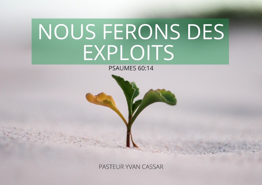 Avec Dieu Nous Ferons Des Exploits Accords