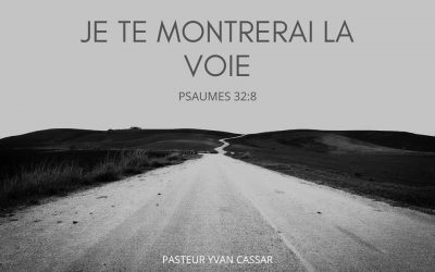 Je te montrerai la voie